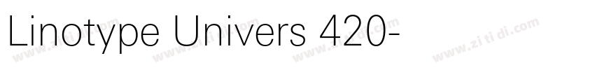 Linotype Univers 420字体转换